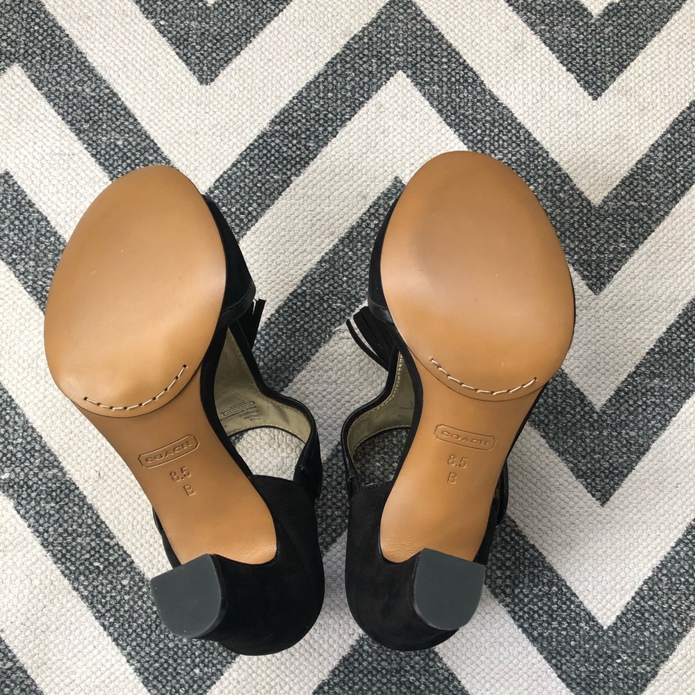 NWOT | Ladies Tstrap Coach Heels - Picture 5 of 8